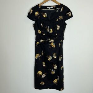 Boden Structured Floral Dress, Size 4